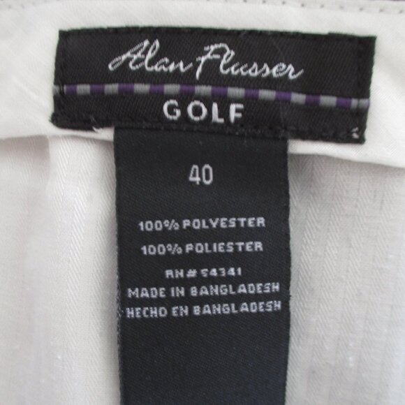 Alan Flusser Golf Mens Navy Pleated Front Short Pant - Size 40W - Picture 3 of 3